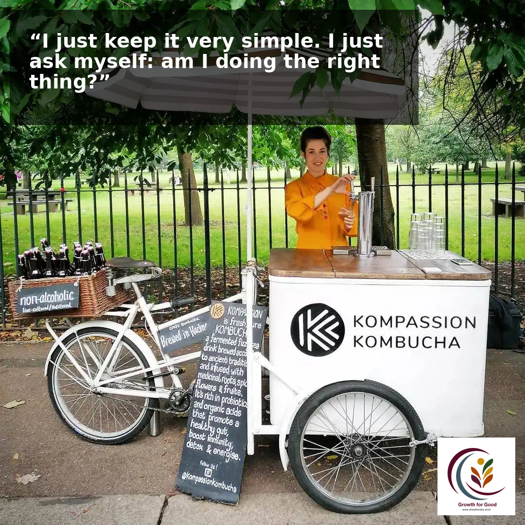 Kompoassion Kombucha's bike - a tasting station in the park
